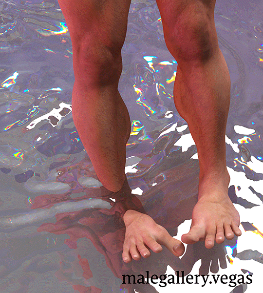male-feet-in-water